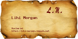 Lihi Morgan névjegykártya