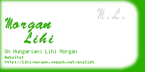 morgan lihi business card